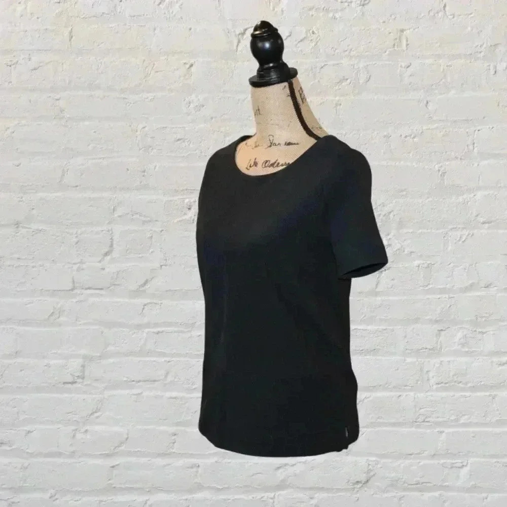 Madewell Short Sleeve Blouse - Black - Picture 2 of 6